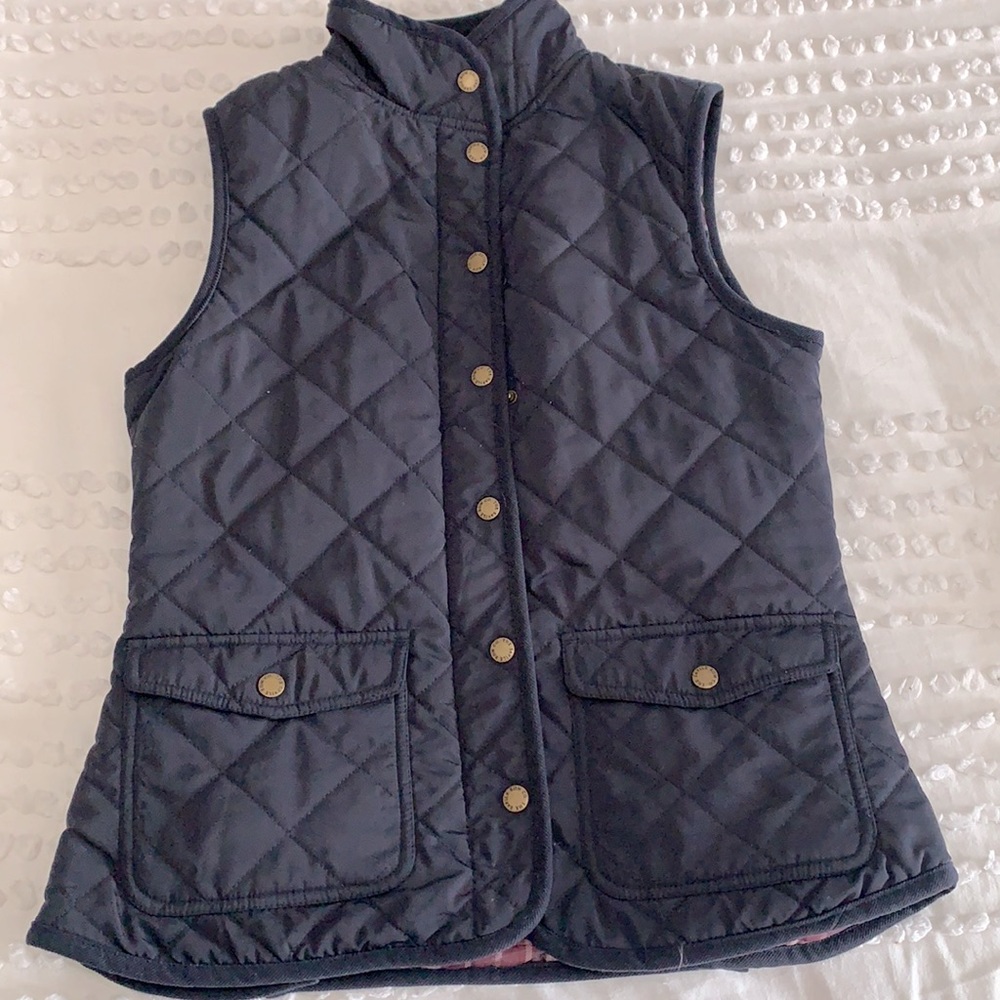 Navy Puff Vest